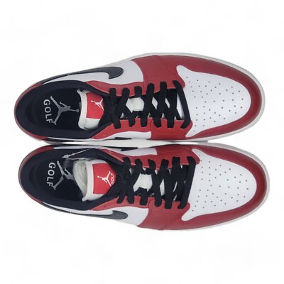 Nike Air Jordan 1 Low Golf Shoes Men Size 11 Chicago White