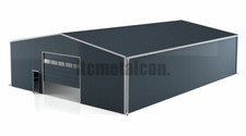 Isolierte Stahlhalle 20x55x4m sk 85kg Industriehalle Lagerhalle Gewerbehalle ITC