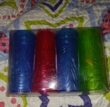 NEW TIKI SHOT GLASSES Luau Party Plastic Drinking Glass Dinnerware Decoration