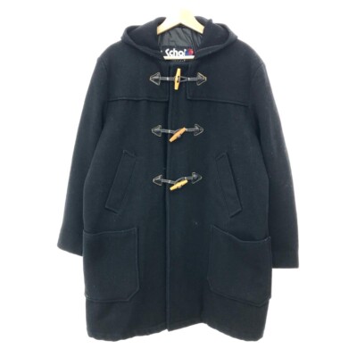 Schott Duffle Coat Size 38 Black Men's Made in USA Outerwear