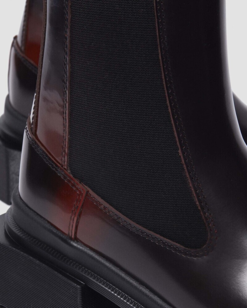 Dr.Martens Maybole Chelsea Black Cherry Red Boots 32071770 Dr.Martens Maybole Chelsea Black Cherry Red Boots 32071770