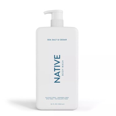 Native Sea Salt & Cedar Body Wash 36 fl oz