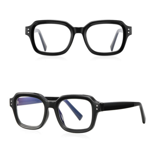 Women Men Square TR90 Eyeglass Frames Blue Light Blocking Frame Glasses RX K - Picture 1 of 19