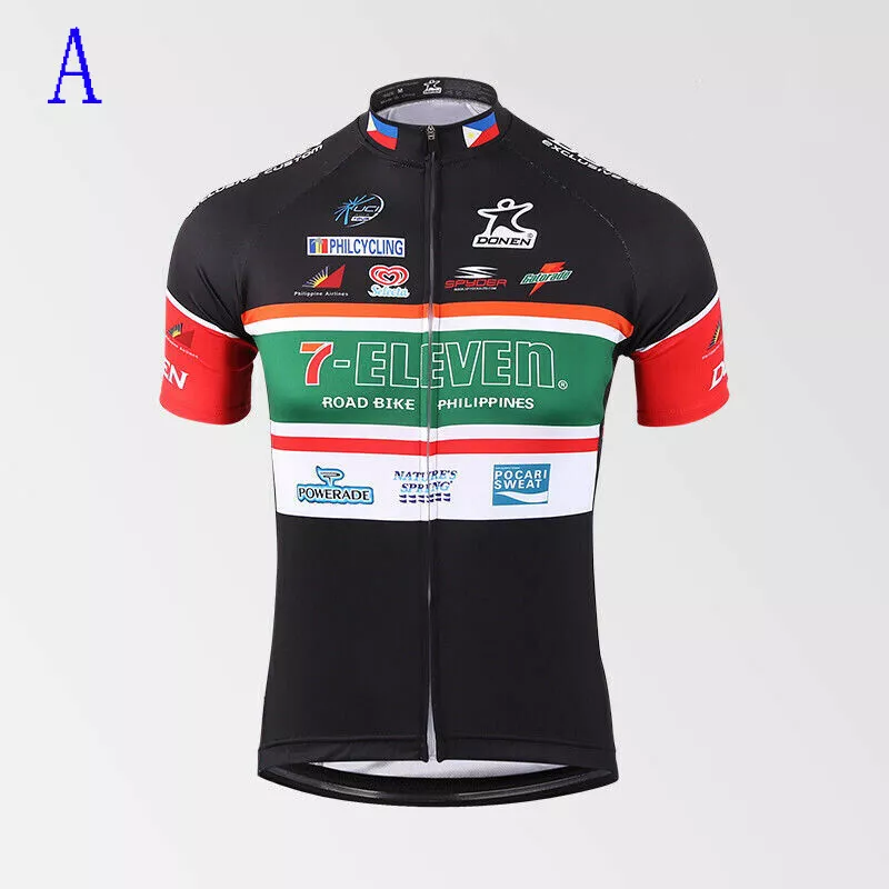 Retro 7 eleven Mens Cycling Jersey Cycling Short Sleeve Jersey bicycle  Jerseys