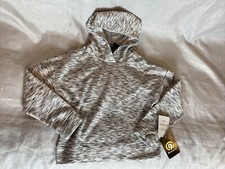 New Girls Champion Fleece Pullover Hoodie Size S 6 6X Heather Gray