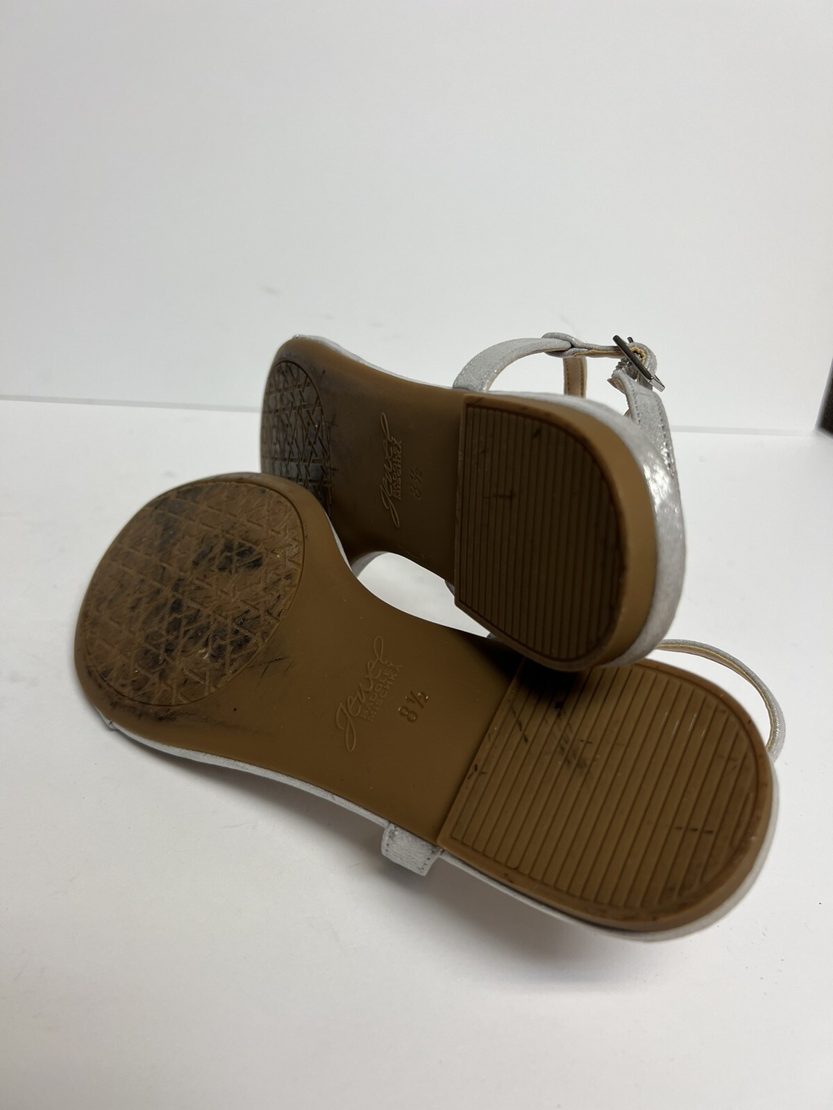 Badgley Mischka Womens Dafina Sandal Silver Size 8.5 M