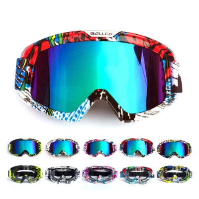 Lunettes de motocross coupe-vent pour casques de moto, ATV, enduro, quad et MX. - Photo 1/4