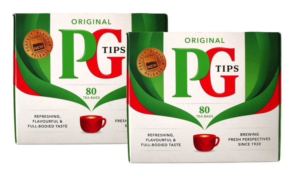 PG Tips Original Schwarzer Tee (2x 232g = 160 Teebeutel) | PG Tips Black Tea KV - Bild 1 von 1
