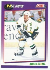 NEAL BROTEN 1991-92 SCORE CARD MINT CONDITION