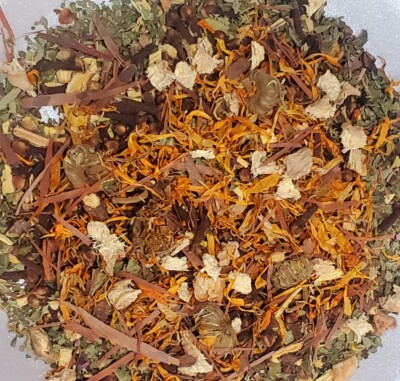 Herbal loose Leaf Sore throat, Cold, Flu Tea Blend Very Potent 1 oz. or 2 oz.