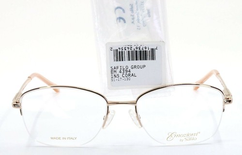 EMOZIONI by Safilo EM 4394 01N5 Coral Oval Womens Eyeglasses Frames 51-17-130 - Picture 11 of 12