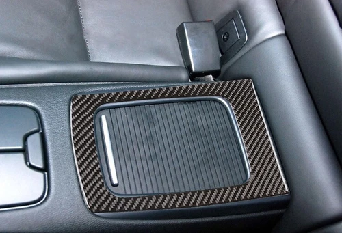 Real Carbon Fiber Rear Center Storage Panel Trim Cover Fits 07-13 E92 E93 M3 335
