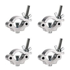 Heavy Duty Truss Clamp 667lb 1.5-2" Aluminum Alloy Silver 4 Pack TUV Cert