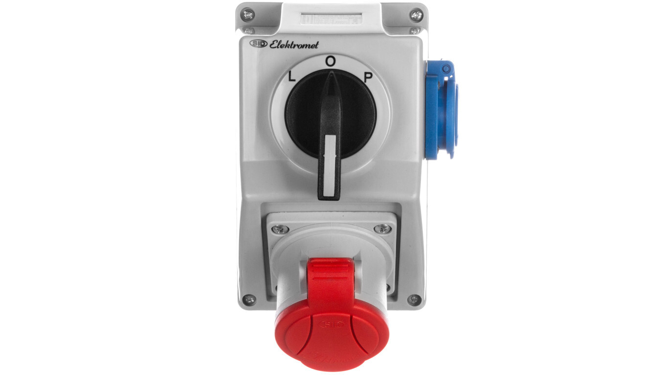 Installation kit with 4P socket 1x 2P+Z L-0-P 32A IP54 C32-48.1 974013 /T2UK