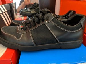 gucci canvas shoes black