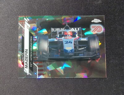 2020 Topps Chrome Sapphire Formula 1 F1 Nikita Mazepin #79 70th Aniversary /70