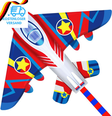 HONBO Kinder Drachen, Fighter Plane Drachen Für Kinder Und Erwachsene 58 Breit M