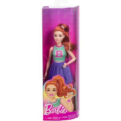 Barbie Barbie Fashionista Puppe im Jersey-Oberteil und Faltenrock