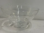 Vintage Steuben Signed Crystal Bowl with Spiral Base Designed by Donald Pollard