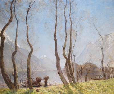 David Murray : Frühling am Lago di Piano : 1909 : Archival Quality Art Print
