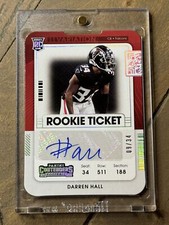 2021 Panini Contenders #200 Darren Hall Rookie Ticket Stub #/34