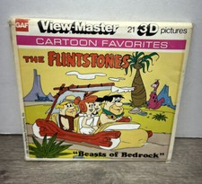 View-Master The Flintstones Beasts of Bedrock Cartoon 1980 3 Reel Packet  Book