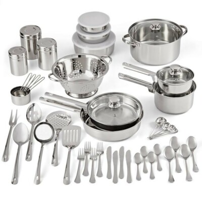 Mainstays Stainless Steel Cookware Kitchen Set