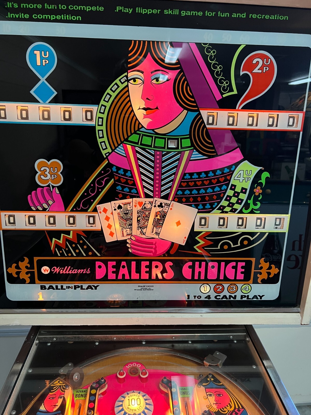 Dealers Choice Pinball Machine 1974 eBay