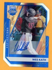WES KATH 2021 Elite Extra Aspirations Autograph Rookie On-Card AUTO SER # /80