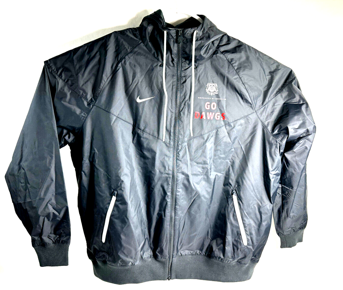 Nike UGA Georgia Bulldogs On-Field Windbreaker Jacket Men`s Size