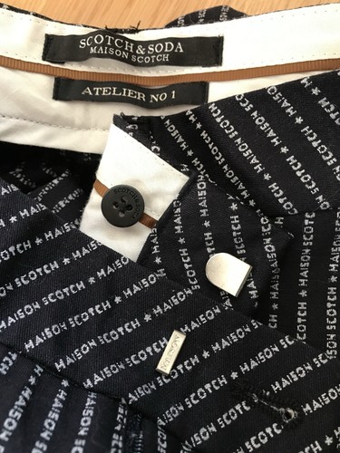 Scotch & Soda Maison Scotch Women’s straight slim classic logo print trousers XS - 第 6/6 張圖片
