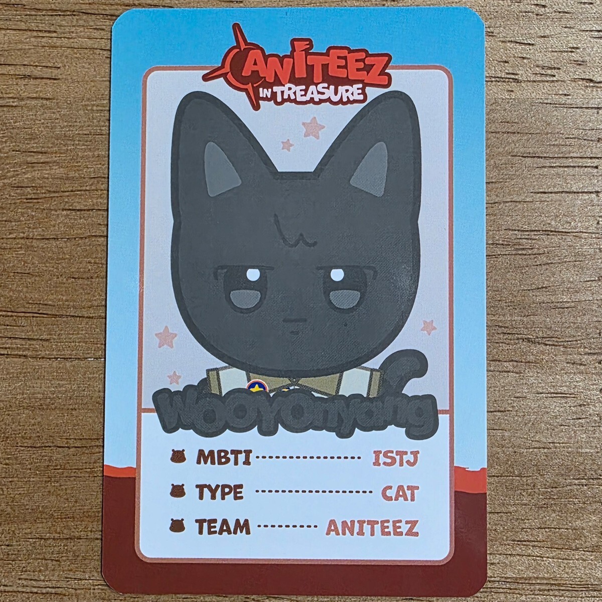 WOOYOnyang Woo Young Trading Card Photocard Ateez Pop-Up Aniteez