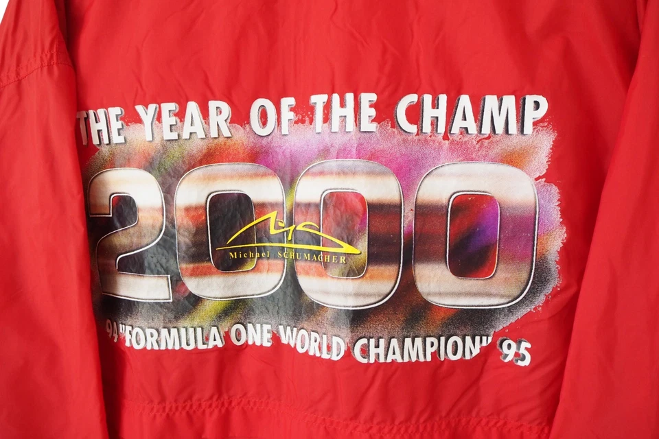 Vintage FERRARI Michael Schumacher Jacket 2000 F1 Racing Team Retro Size XL - Image 4 of 4