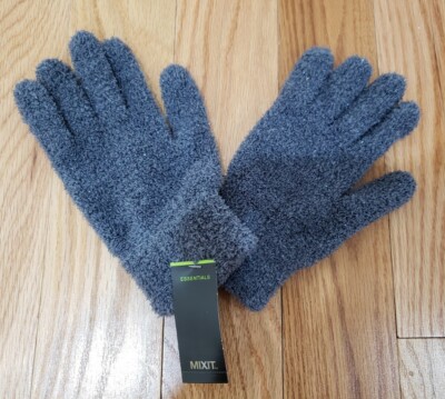 MixIt Essential Charcoal Shine Men Women Soft Warm Winter Glove Stretch One Size