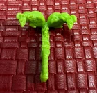Vintage TMNT 1989 Rat King Ninja Turtles Weapon Green Hook Accessories