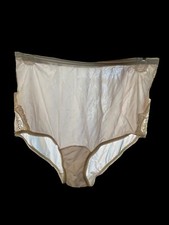 Lot Of 2 Vanity Fair Full Brief Panties Tailored Nude Soft Nylon 6 Medium NWOT