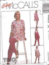 8654 6410 UNCUT McCalls SEWING Pattern Maternity Jumpsuit Tunic Pants FF OOP SEW