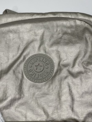Kipling Bouree Backpack School Bag Nylon Silver Beige  display picture 3