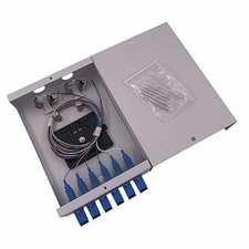 6-port SC fiber optic terminal box fully equipped with pigtail splice box wq