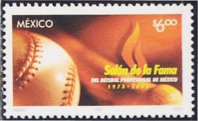 Mexico 2043 2003 30 Años del Salón de la Fama de Béisbol profesional MNH