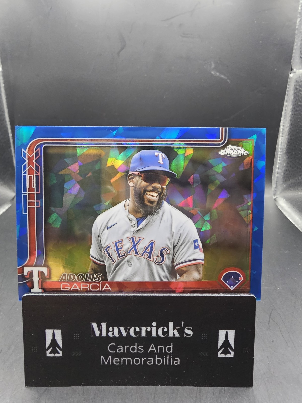 Adolis Garcia 2025 Topps Chrome Sapphire Edition - Image Variation Rangers