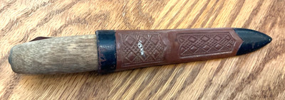 Old Vintage Sharp Paring Knife  ERIK FROST MORA w Wood  Handle SWEDEN SWEDISH