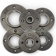 �" - 2"  Malleable Iron Decorative Floor Flanges - Threaded For Iron Pipe