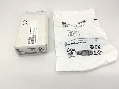 New Allen Bradley 873P-D18AI-900-D4 Ser A Ultrasonic Sensor Range: 900mm 15-30V