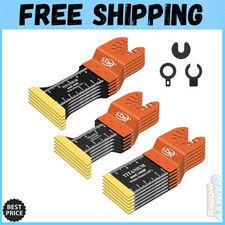 16Pc Titanium Oscillating Tool Blades, Professional Universal Multitool Blades f