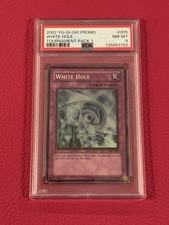 2002 Yu-Gi-Oh! Promo White Hole #005 TP1 Tournament Pack 1 PSA 8 NM-MT