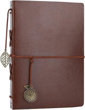 Photo Album 4x6 160 Photos, Leather Photo Albums with Writing Space With 30 W...