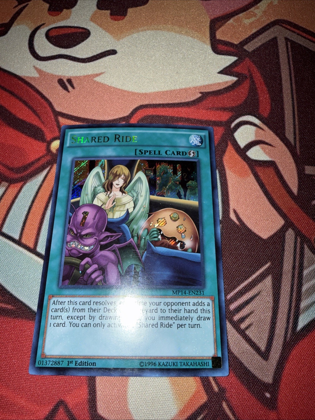 Yu-Gi-Oh Card Shared Ride MP14-EN231 2014 Mega-Tins TCG 1st Edition Secret Rare.