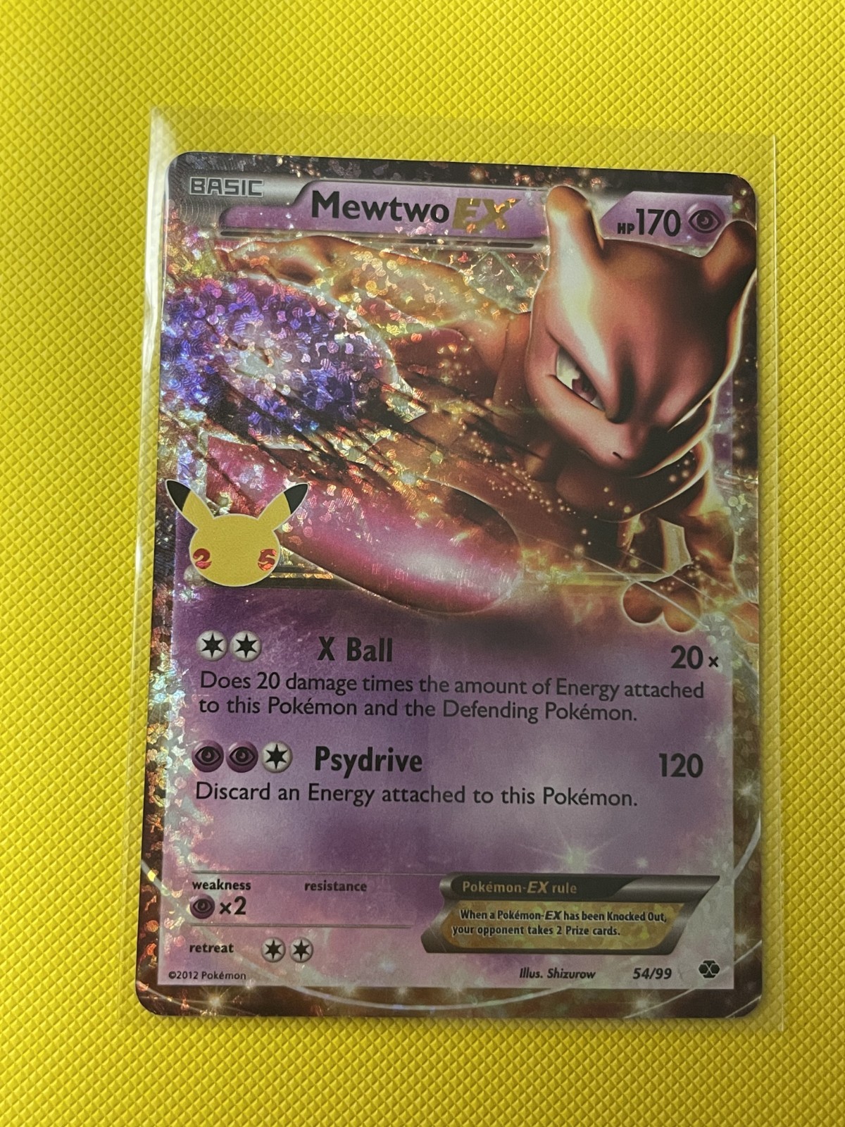 Mewtwo Ex 54/99 Pokemon TCG Celebrations Classic Collection NM