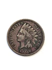 1908 Indian Head Cent coin - almost full Liberty